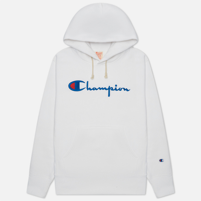 фото Худи мужское champion reverse weave 216499-ww001 белое xs