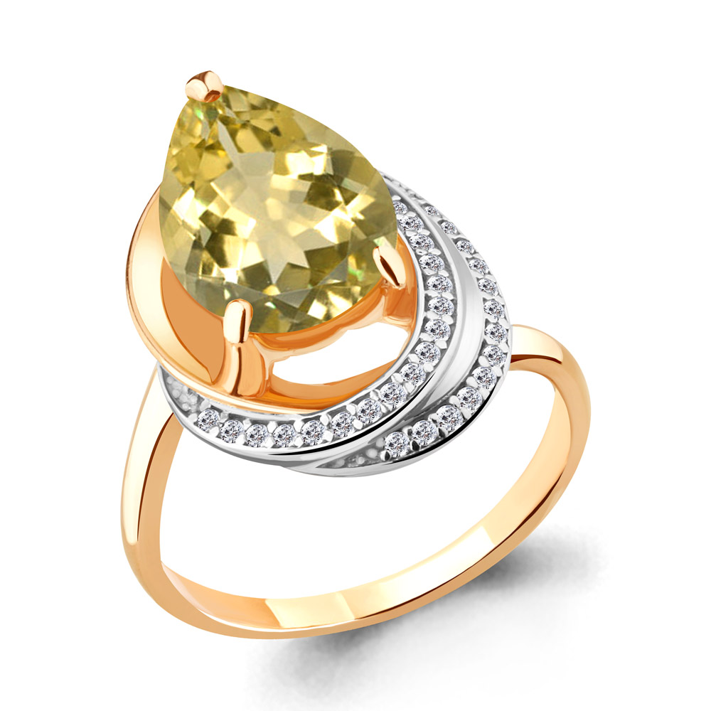 

Кольцо из серебра р. 17,5 AQUAMARINE 6580311А_925_з, 6580311А_925_з
