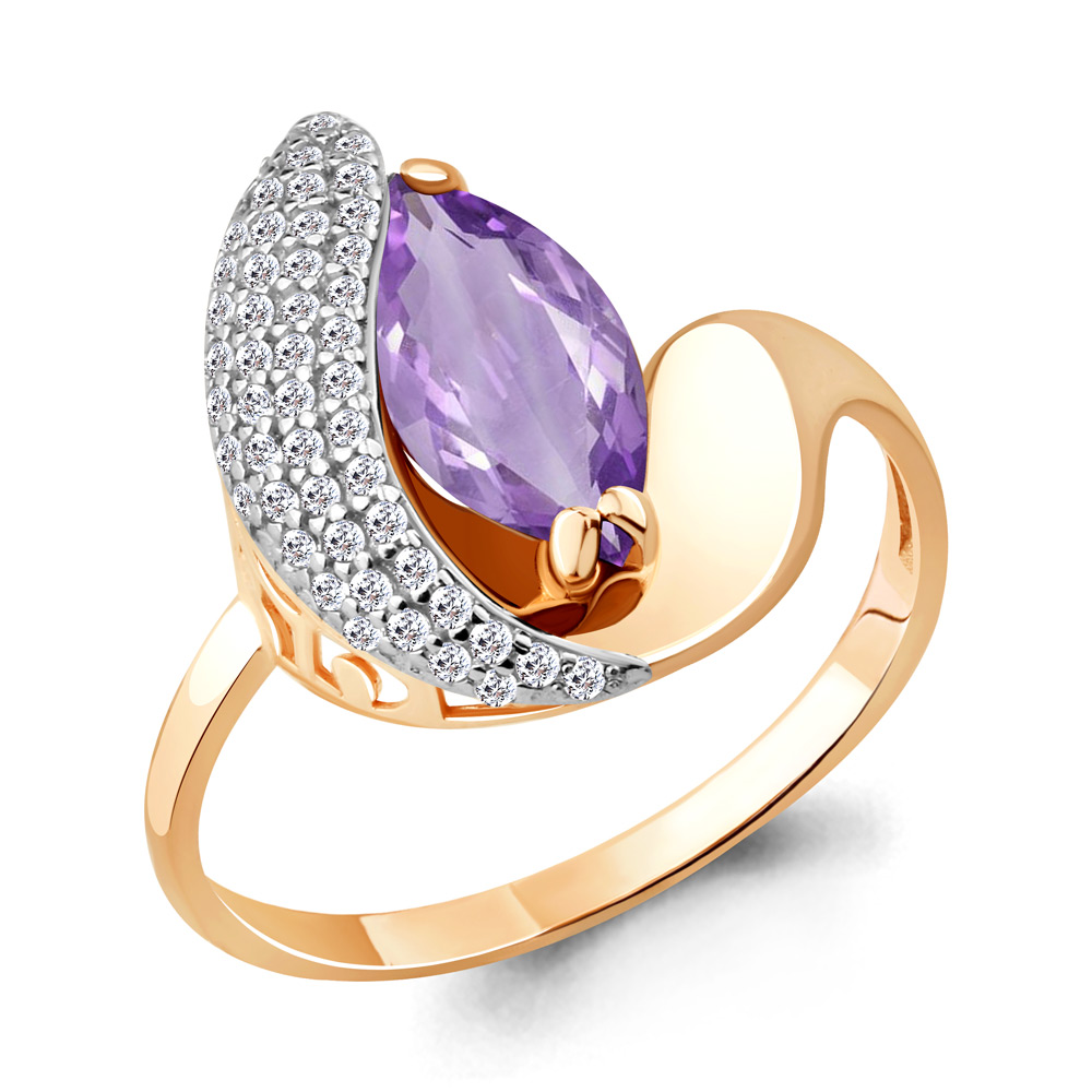 

Кольцо из серебра р. , AQUAMARINE 6579304А_925_з, 6579304А_925_з
