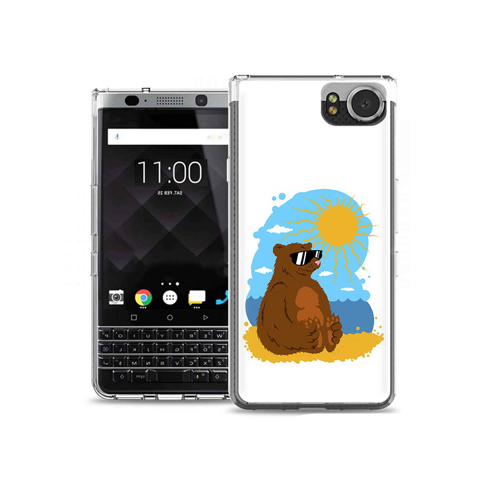 

Чехол MyPads Tocco для BlackBerry KeyOne медведь на чиле, Tocco
