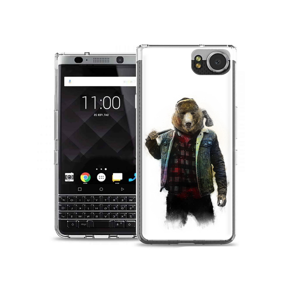 

Чехол MyPads Tocco для BlackBerry KeyOne медведь с топором, Tocco