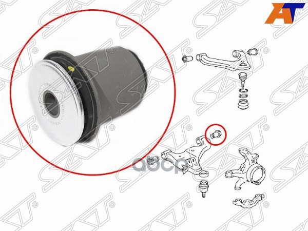 

Сайлентблок Переднего Рычага Задний Toyota Hilux 05- Sat арт. ST-48655-0K010