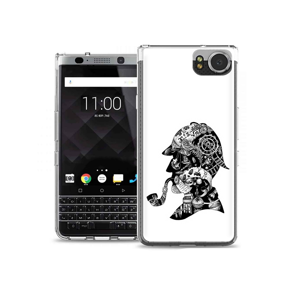 

Чехол MyPads Tocco для BlackBerry KeyOne мужчина с трубкой абстракция, Tocco