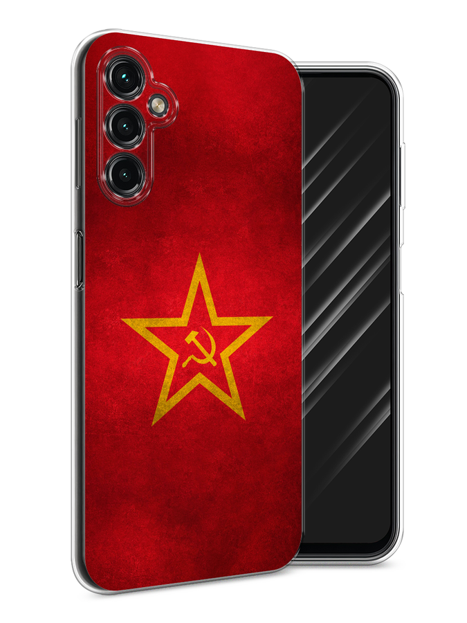 

Чехол Awog на Samsung Galaxy A24 "Красное знамя", Желтый;красный, 2108050-10