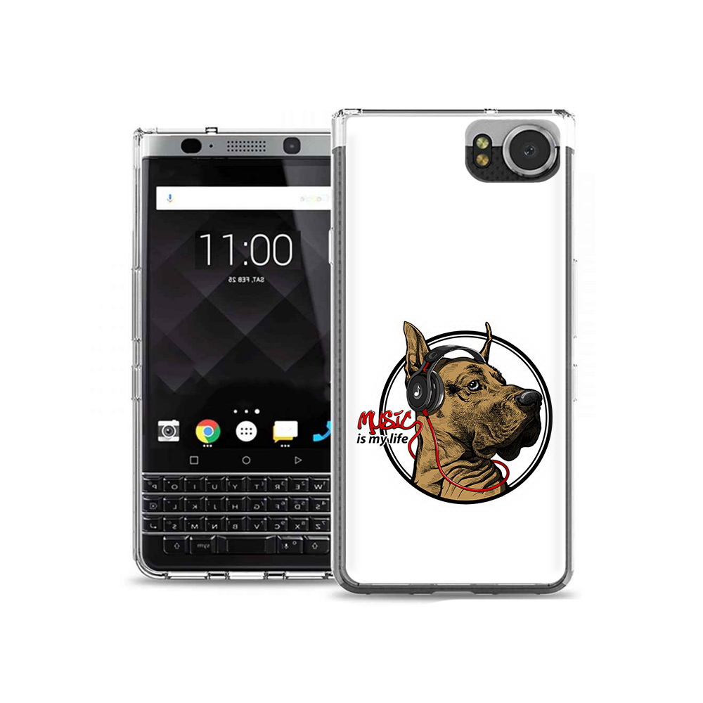 

Чехол MyPads Tocco для BlackBerry KeyOne музыкальная собака, Tocco