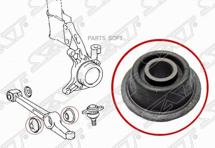 

SAT ST-48674-32110 Сайлентблок переднего нижнего рычага патиссон TOYOTA CAMRY/VISTA 90-98