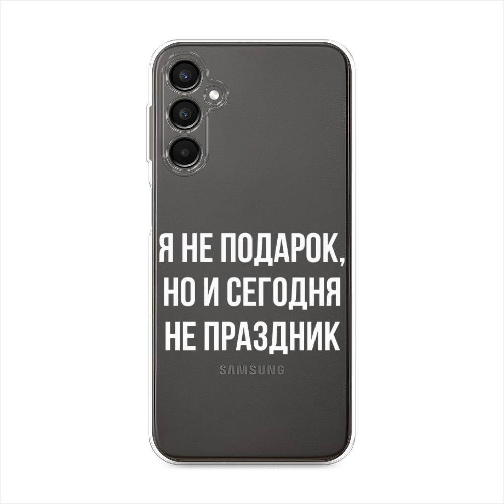 

Чехол Awog на Samsung Galaxy A24 "Я не подарок", Серый;белый;прозрачный, 2108050-6
