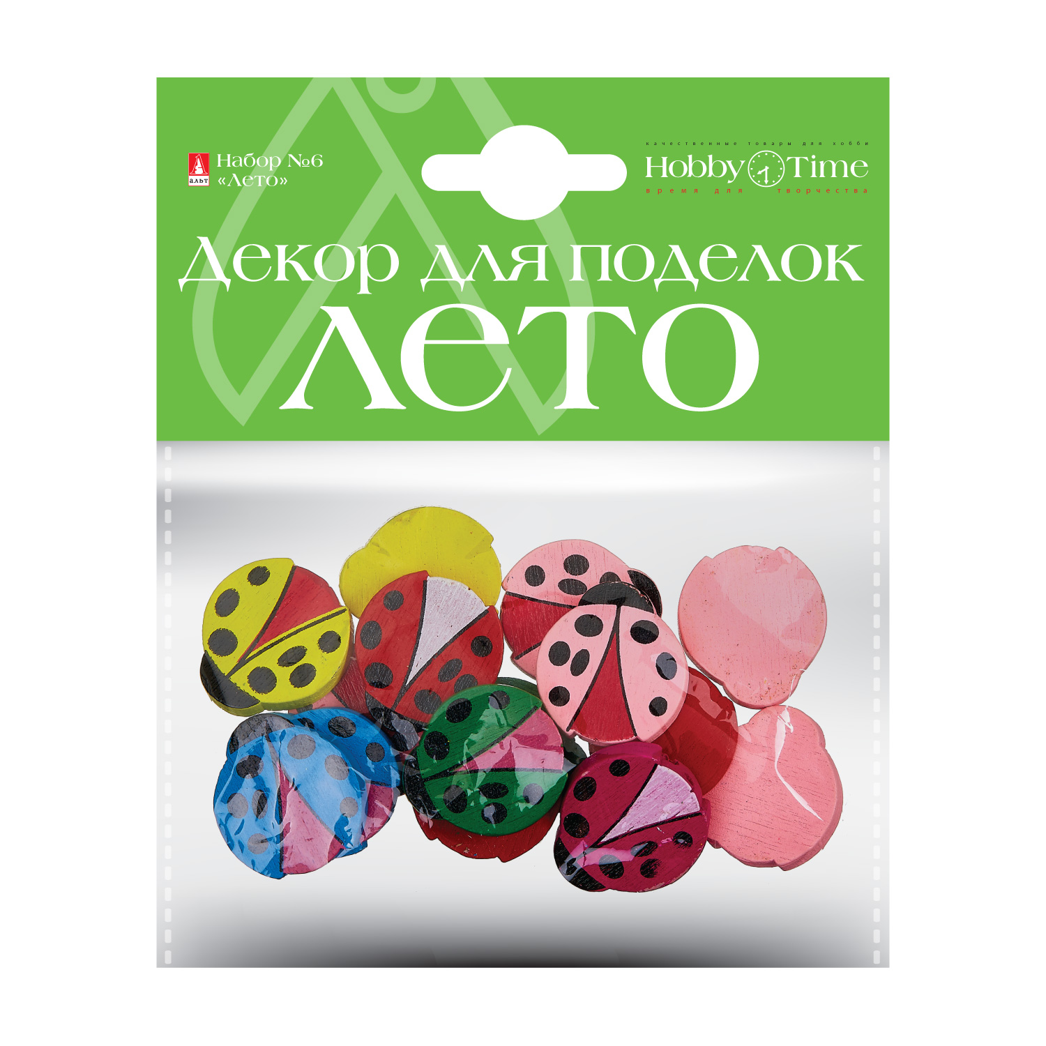 

Декор из дерева, крашеный Лето №6 Альт 2-363/06, Разноцветный