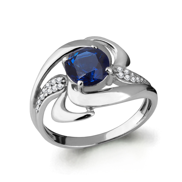 

Кольцо из серебра р. 18,5 AQUAMARINE 65875Б_925_р, 65875Б_925_р