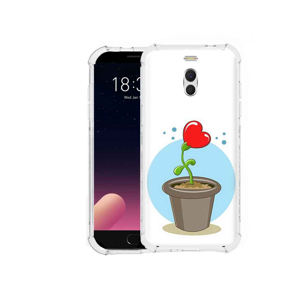 

Чехол MyPads Tocco для Meizu M6 Note Растение любви 14 февраля, Прозрачный, Tocco