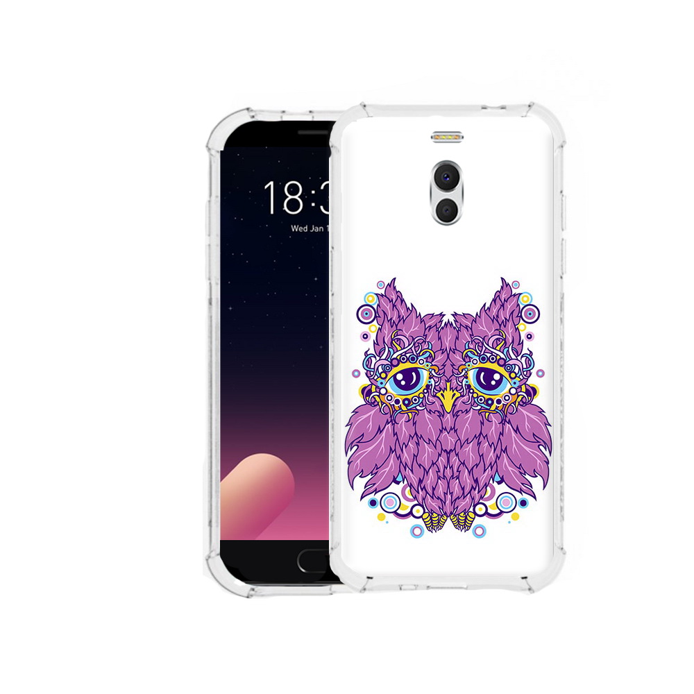 

Чехол MyPads Tocco для Meizu M6 Note Розовая сова, Прозрачный, Tocco