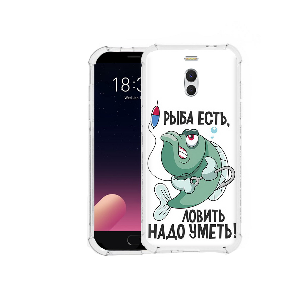 

Чехол MyPads Tocco для Meizu M6 Note Рыба есть ,ловить надо уметь, Прозрачный, Tocco