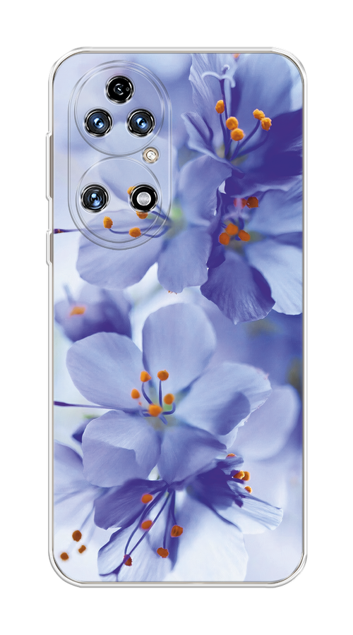 

Чехол на Huawei P50 "Фиолетовые цветки", Фиолетовый;синий, 6104950-1