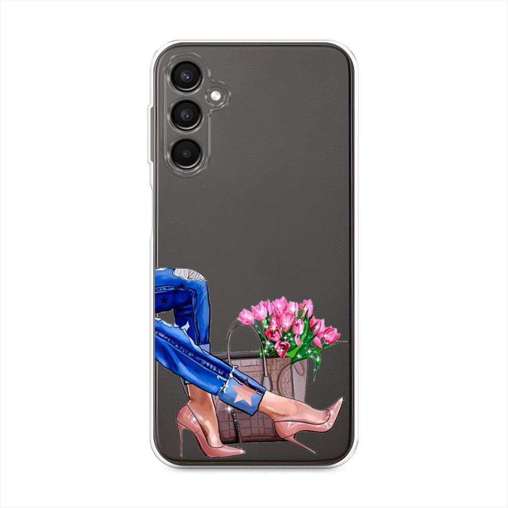 

Чехол Awog на Samsung Galaxy A24 "Каблучки", Синий, 2108050-7