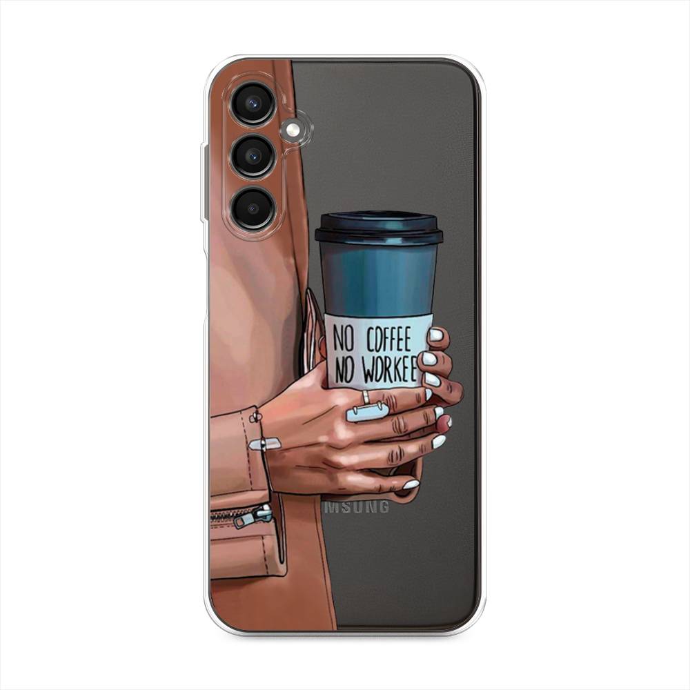 

Чехол Awog на Samsung Galaxy A24 "No coffee", Синий;бежевый;коричневый, 2108050-7