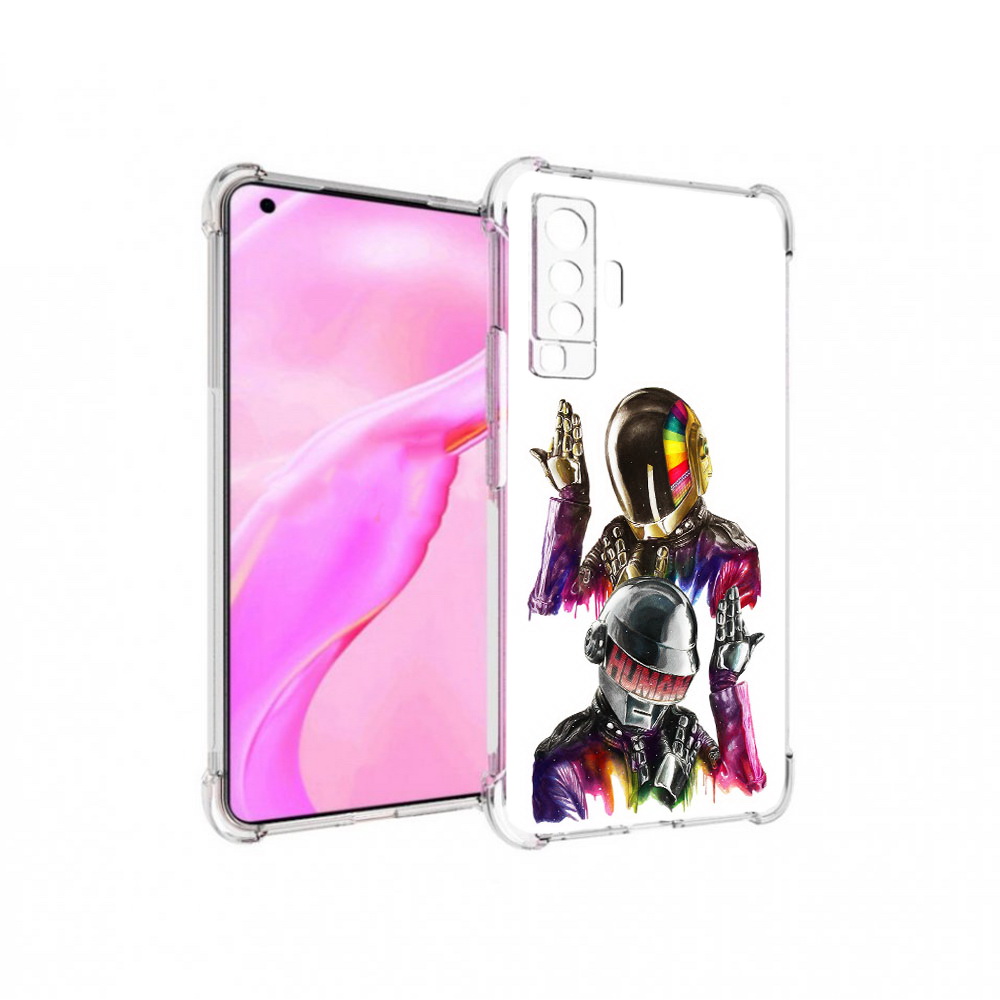 

Чехол MyPads Tocco для Vivo X50 диско космонавты (PT226969.391.329), Прозрачный, Tocco