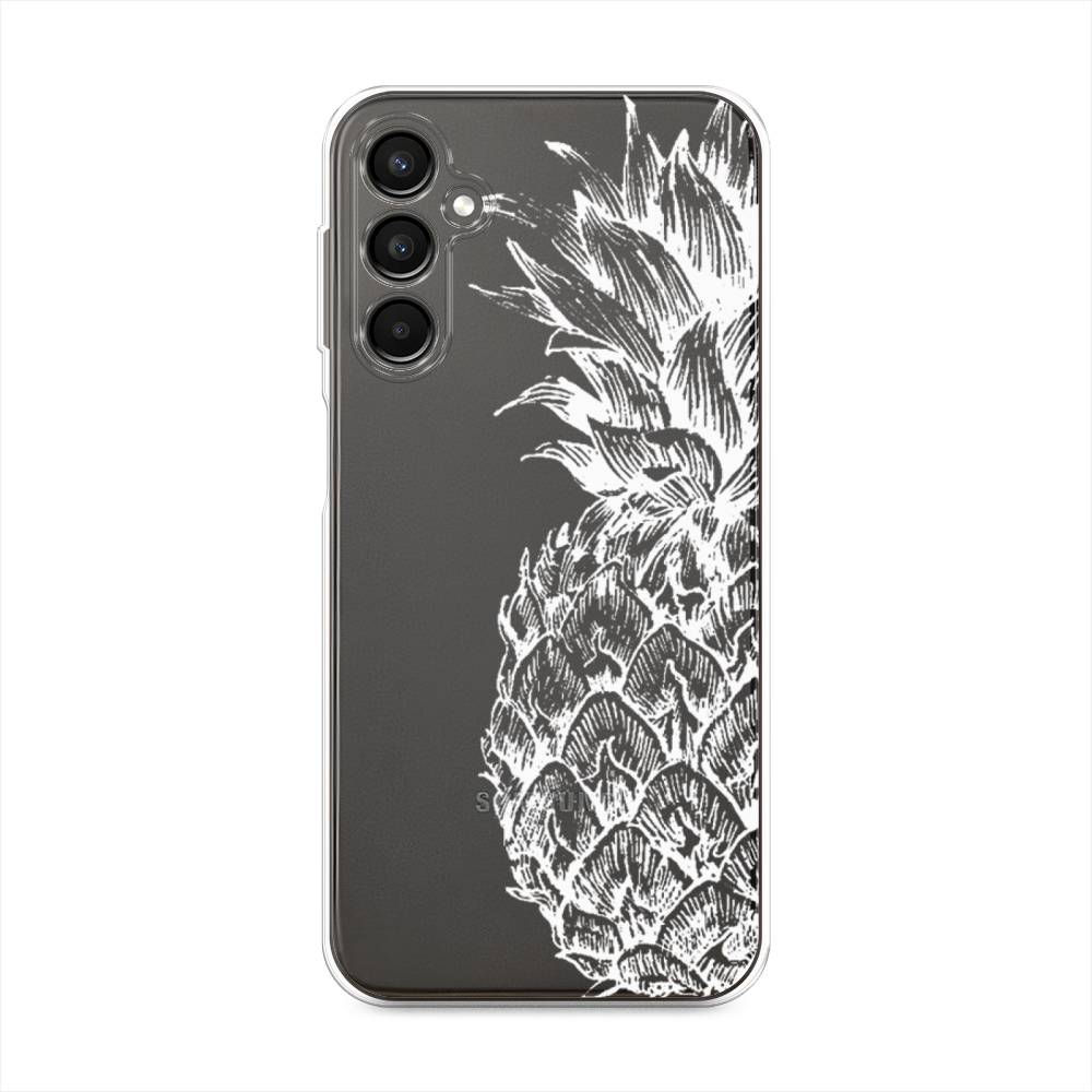 

Чехол Awog на Samsung Galaxy A24 "Ананас графика белая", Белый, 2108050-10