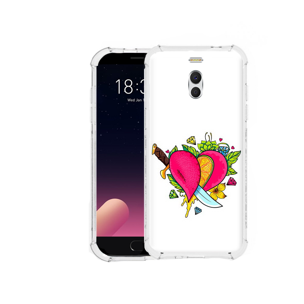 

Чехол MyPads Tocco для Meizu M6 Note Фруктовое сердце, Прозрачный, Tocco