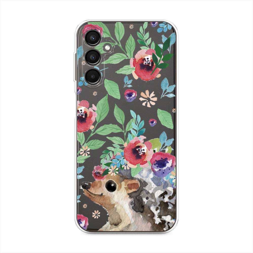 

Чехол Awog на Samsung Galaxy A24 "Ежик в цветах акварель", Розовый;зеленый;коричневый, 2108050-2