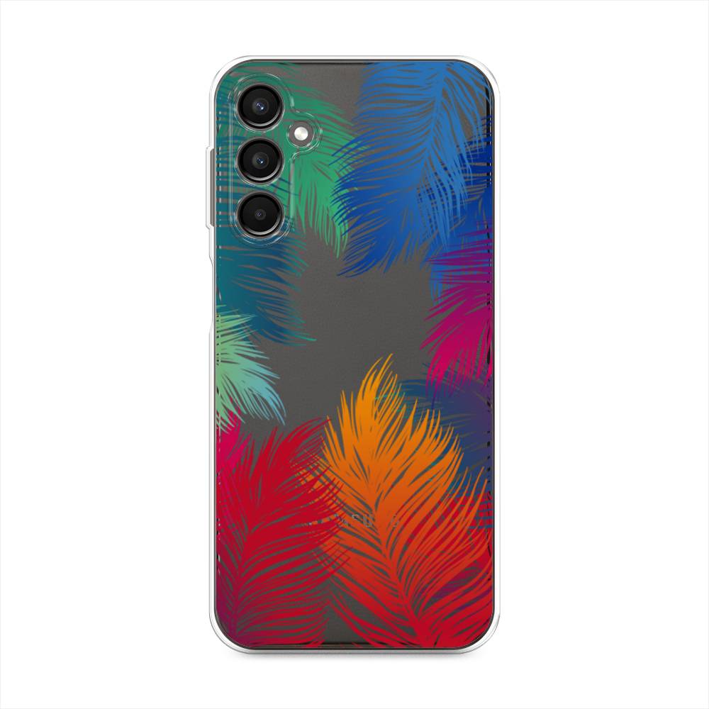 

Чехол Awog на Samsung Galaxy A24 "Рамка из перьев", Красный, 2108050-4