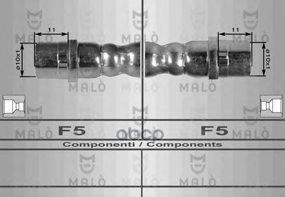 

Шланг Тормозной Malo арт. 80249