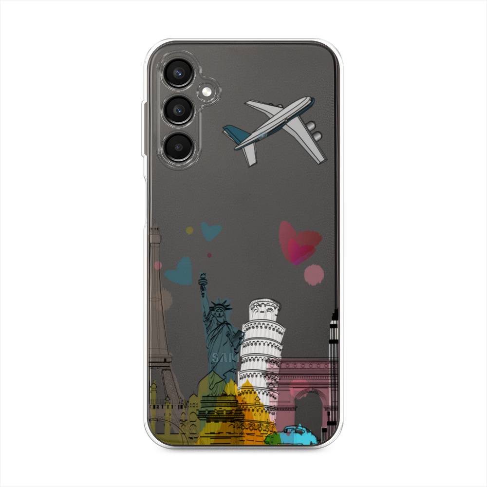 

Чехол Awog на Samsung Galaxy A24 "Самолет путешествий", Желтый, 2108050-10