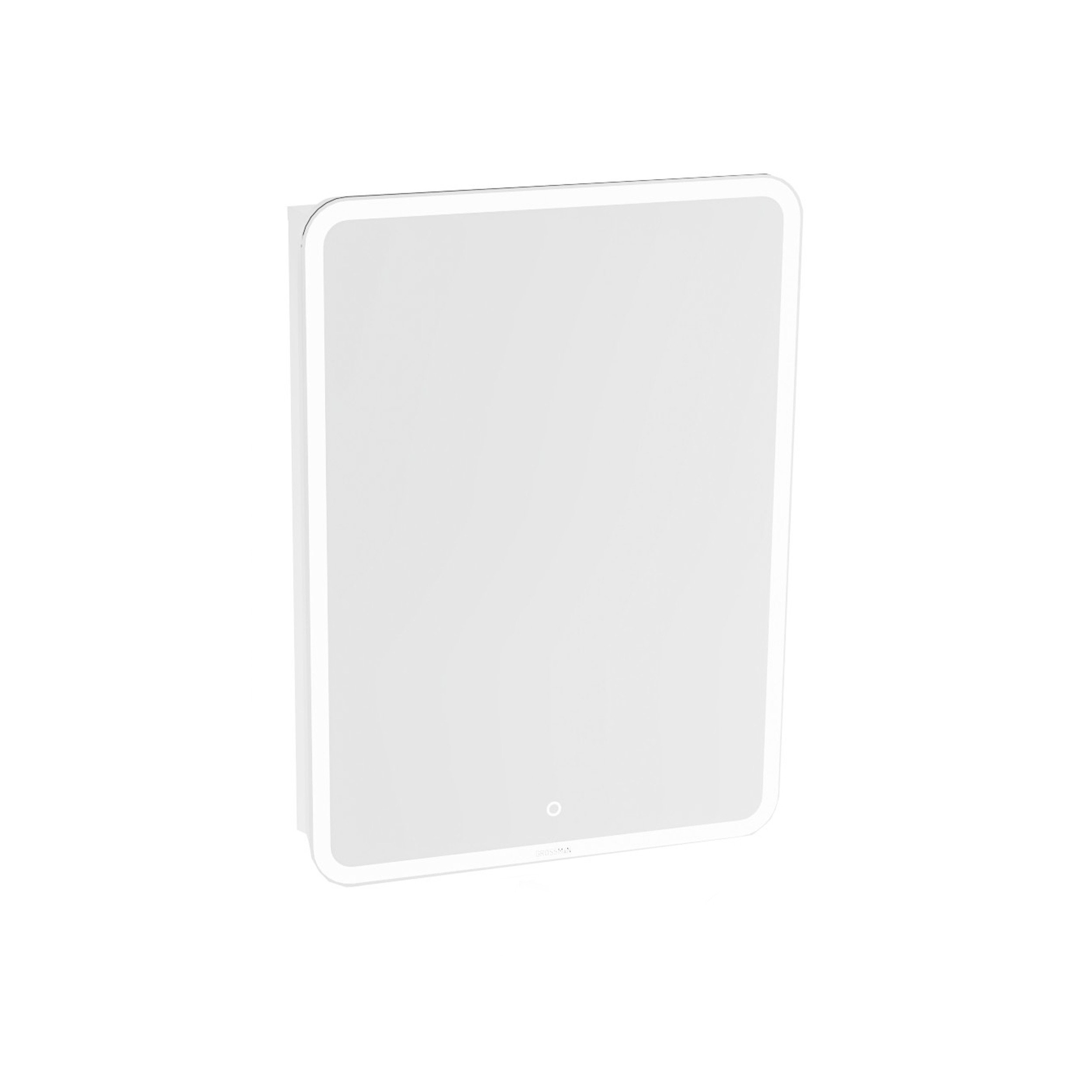 Шкаф-зеркало Grossman АДЕЛЬ-60 смс LED подсветкой 206004 распашной шкаф аврора белый античный зеркало