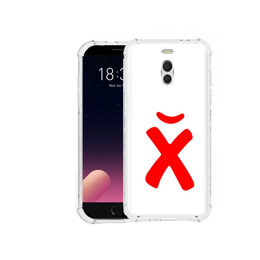 

Чехол MyPads Tocco для Meizu M6 Note абстракция буква х, Прозрачный, Tocco