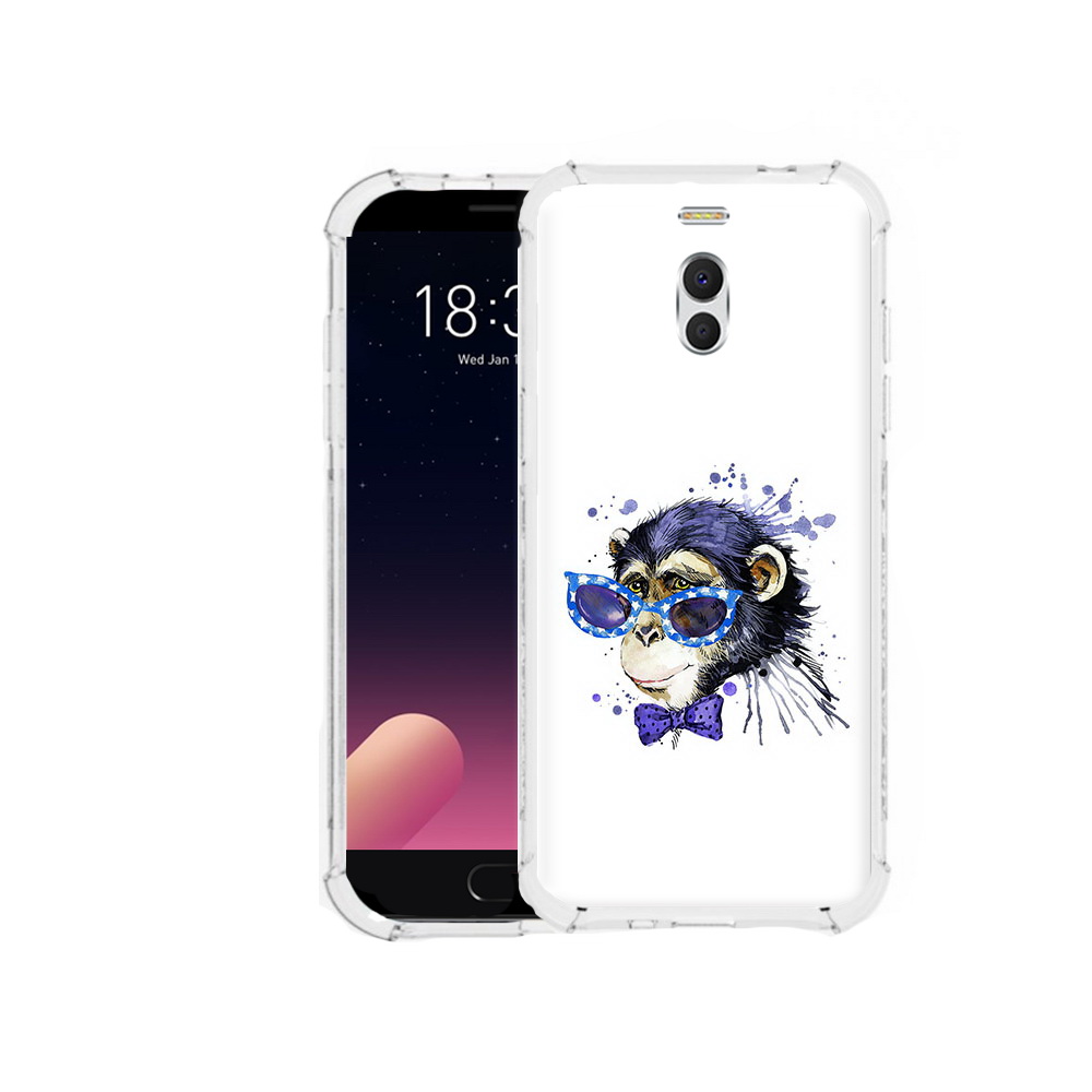 

Чехол MyPads Tocco для Meizu M6 Note акварельная обезьяна, Прозрачный, Tocco