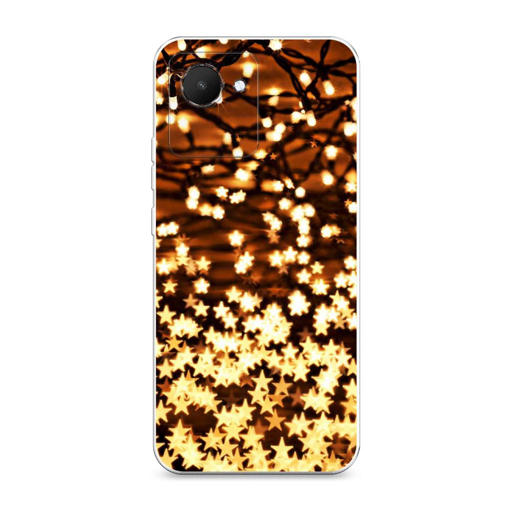 

Чехол на Realme C30 "Новогодняя гирлянда", Золотистый, 2510550-5