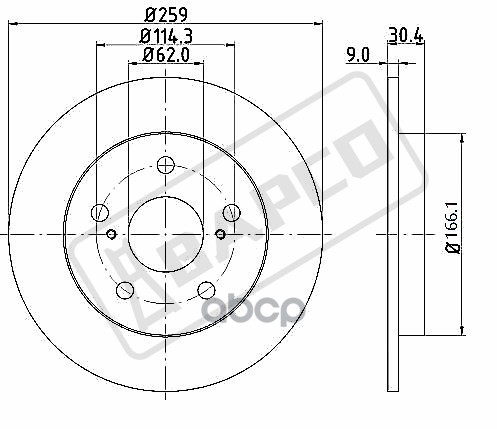 

Диск Тормозной Задний Полный BAPCO арт. BD0043