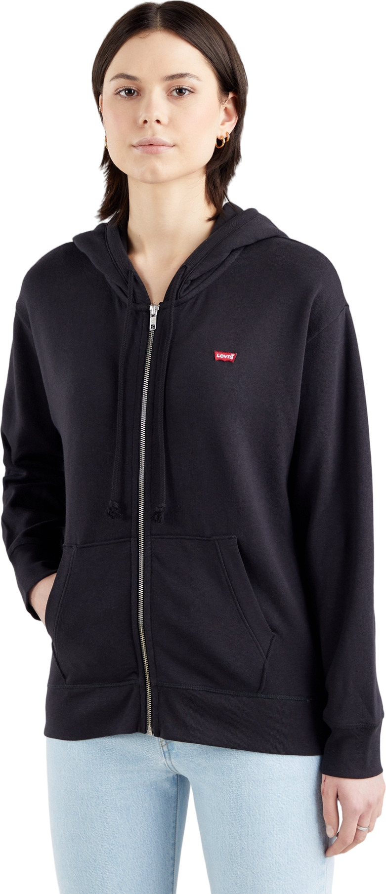 Толстовка женская Levi's Women Standard Zip Hoodie черная L