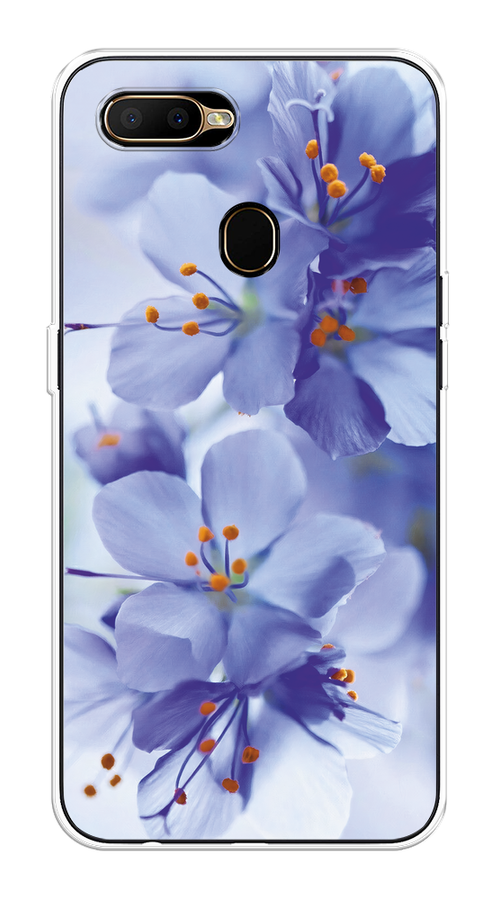 

Чехол на Oppo A5s "Фиолетовые цветки", Фиолетовый;синий, 252350-1