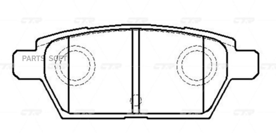 

Тормозные колодки Ctr дисковые gk0710