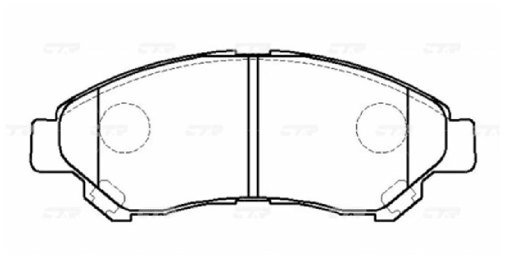 

Тормозные колодки Ctr дисковые gk1180