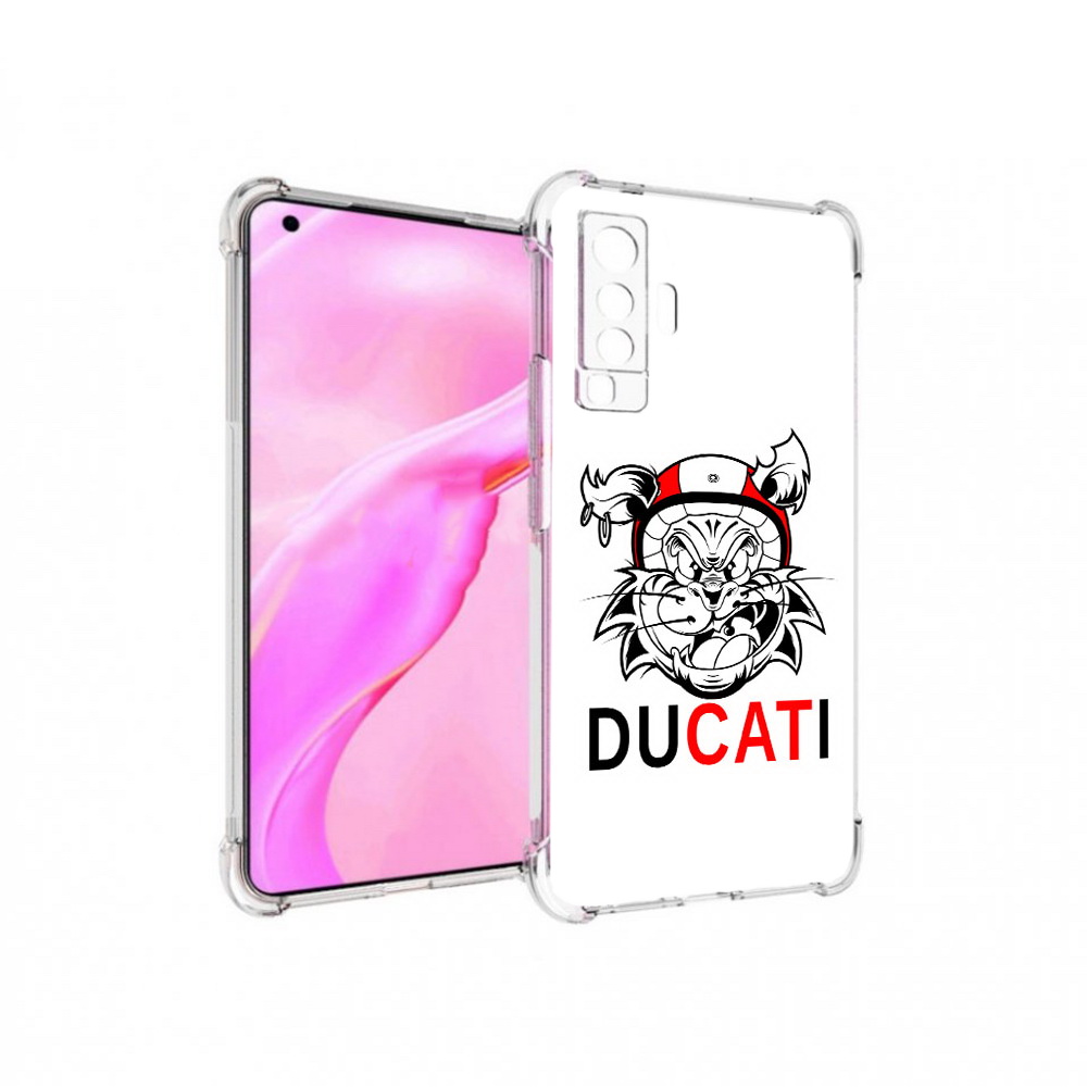 

Чехол MyPads Tocco для Vivo X50 дукати (PT226969.391.339), Прозрачный, Tocco