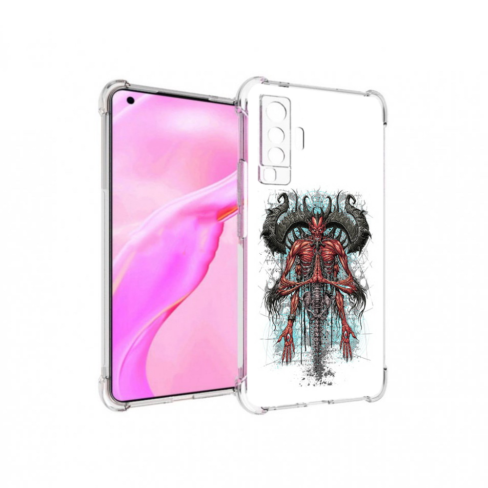 

Чехол MyPads Tocco для Vivo X50 дьявол (PT226969.391.340), Прозрачный, Tocco