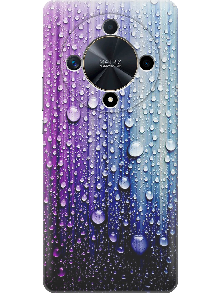 

Силиконовый чехол на Honor X9b / X50 с принтом "Капли на голубом", Прозрачный;голубой;фиолетовый, 781974341
