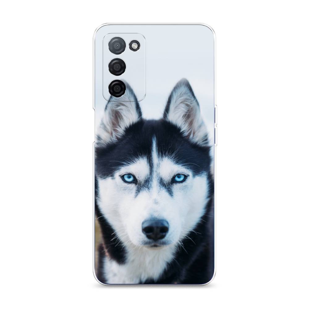 

Чехол на Oppo A55s 5G Хаски 2, Синий;белый, 2510150-1