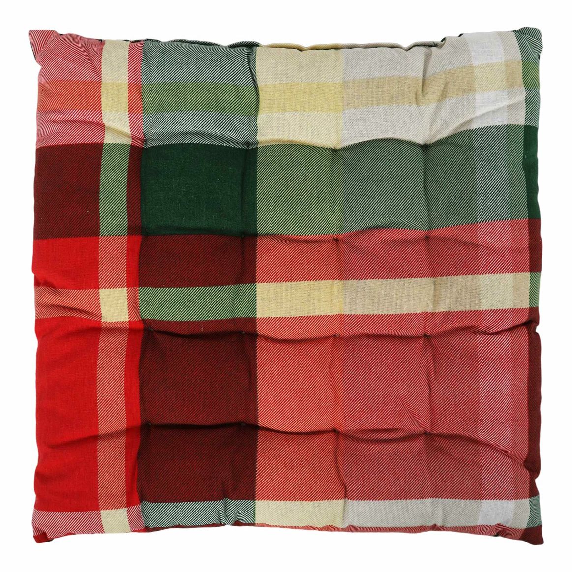 

Подушка Mercury Textile Dream color 40 x 40 см хлопок красно-зеленая, Красный