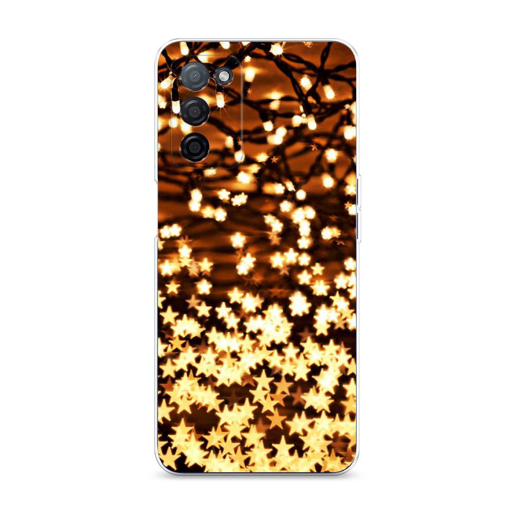 

Чехол на Oppo A55s 5G Новогодняя гирлянда, Золотистый, 2510150-5