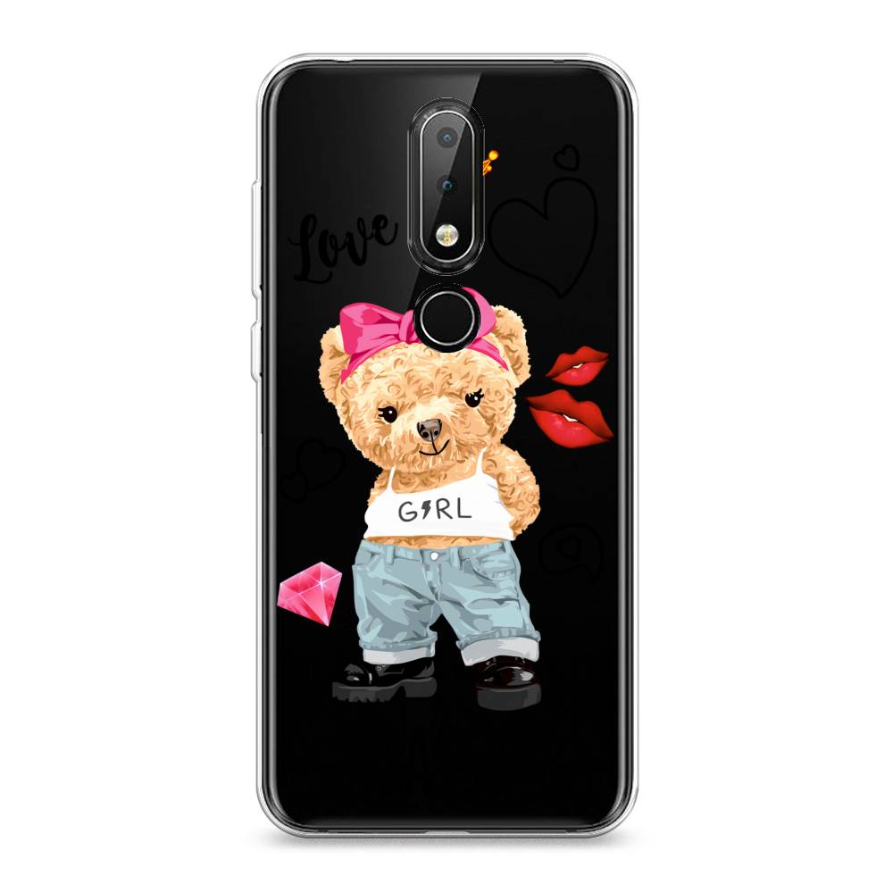 

Чехол на Nokia X6 "Sugar Mommy", Голубой;белый;розовый, 121450-6