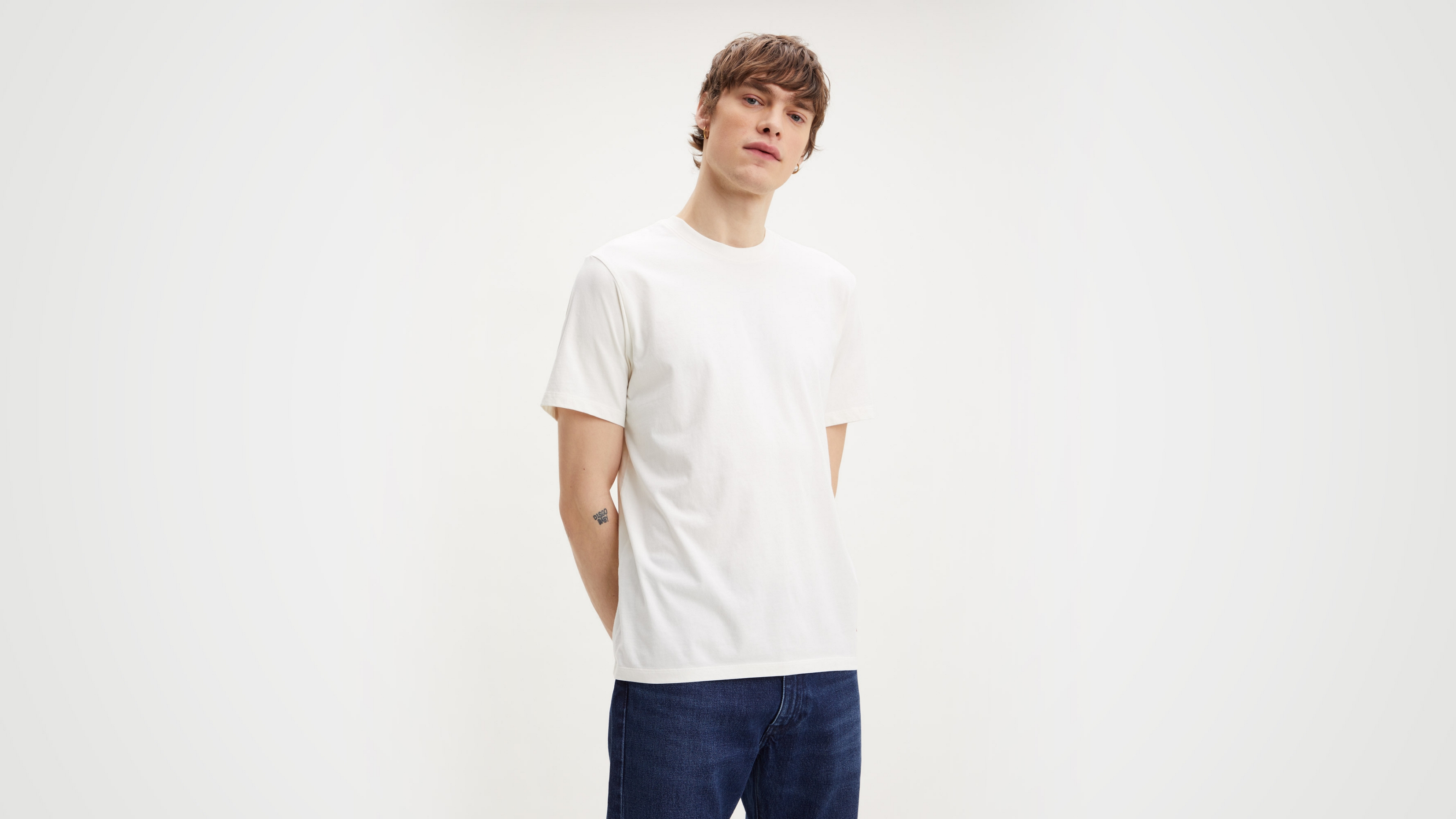 

Футболка мужская Levi's Men The Essential T-shirt белая M, Белый, Men The Essential T-shirt