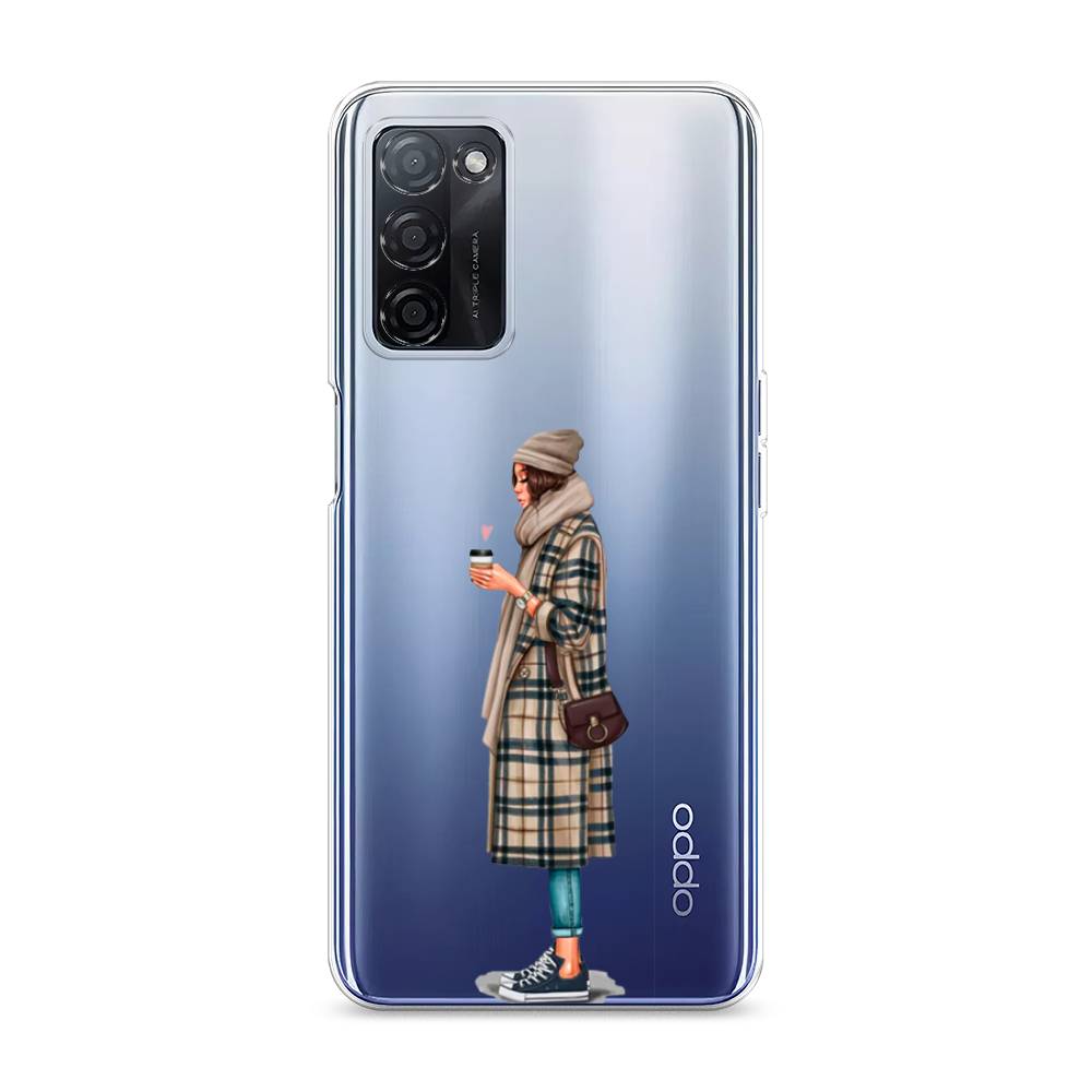 

Чехол на Oppo A55s 5G "Утренний кофе", Коричневый;бежевый, 2510150-6