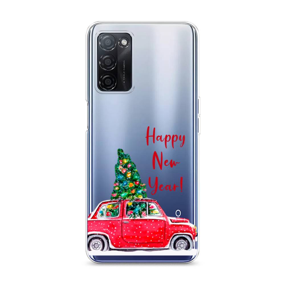 

Чехол на Oppo A55s 5G "Happy New Year", Красный;зеленый, 2510150-5
