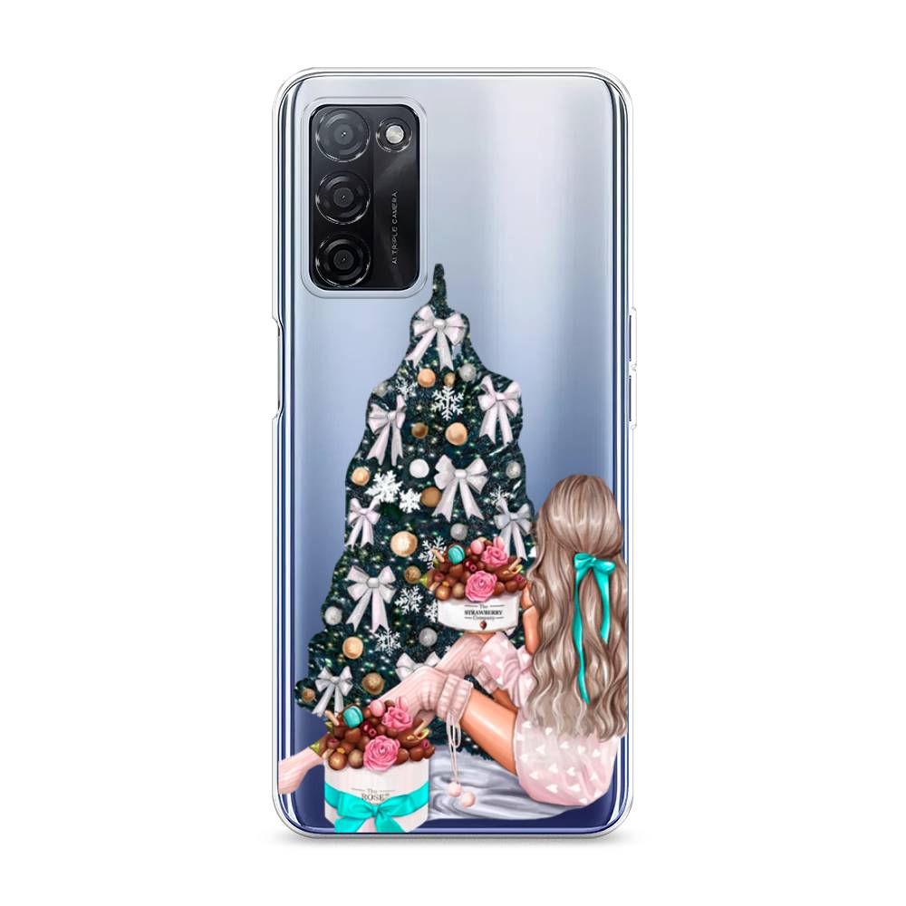 

Чехол на Oppo A55s 5G New Year, Зеленый;бежевый;голубой, 2510150-5