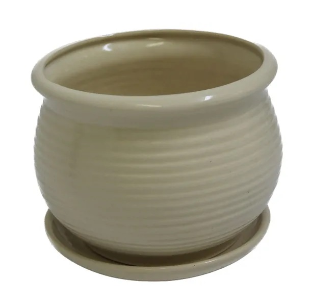 

Горшок для цветов Котовский Фаянс Сатурн 13 см, Белый