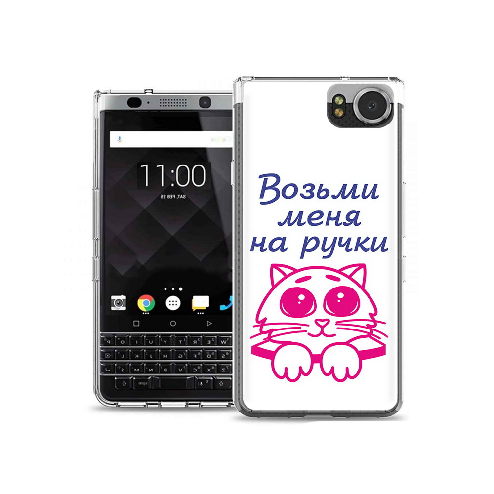 

Чехол MyPads Tocco для BlackBerry KeyOne мяу, Tocco