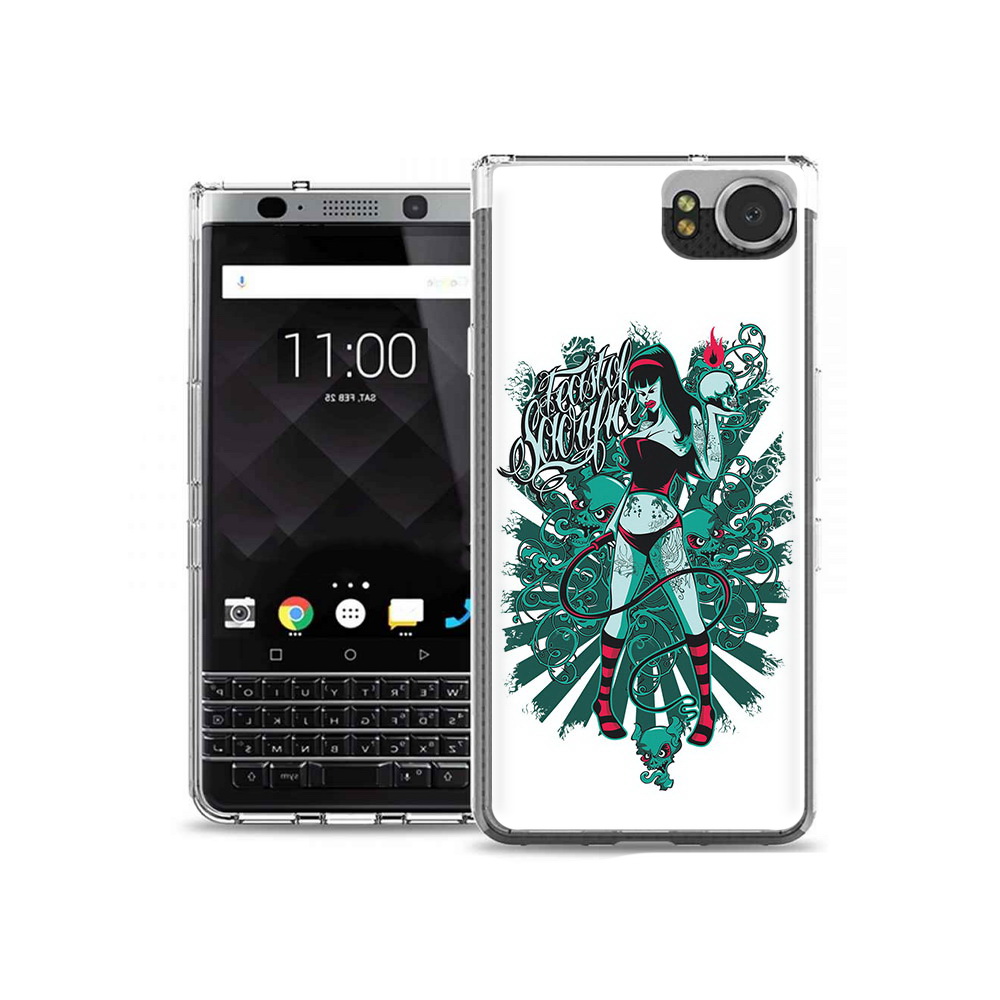 

Чехол MyPads Tocco для BlackBerry KeyOne нарисованная девушка в татуировках, Tocco