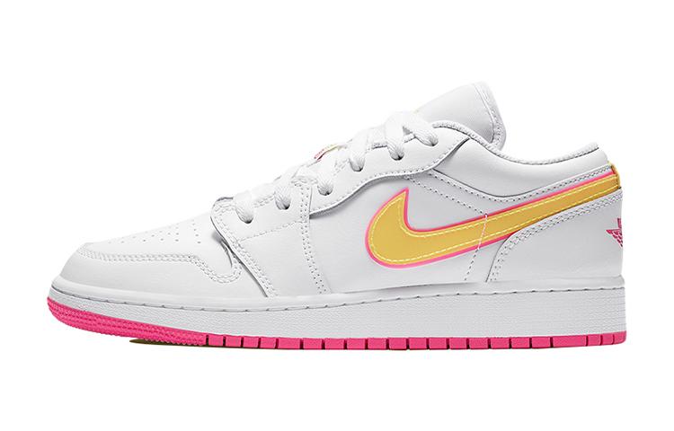 

Кеды унисекс Jordan Air Jordan 1 Low GS белые 36.5 EU, Белый, Air Jordan 1 Low GS